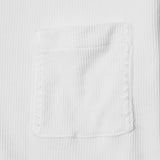 INCA WAFFLE POCKET TEE IN WHITE