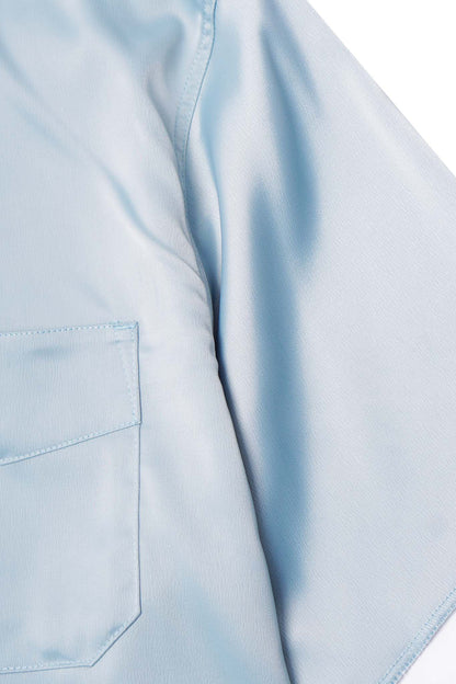 4 POCKET CUBAN SHIRT IN TURQUOISE
