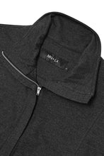 QUARTER ZIP L/S TEE IN MIDNIGHT HEATHER