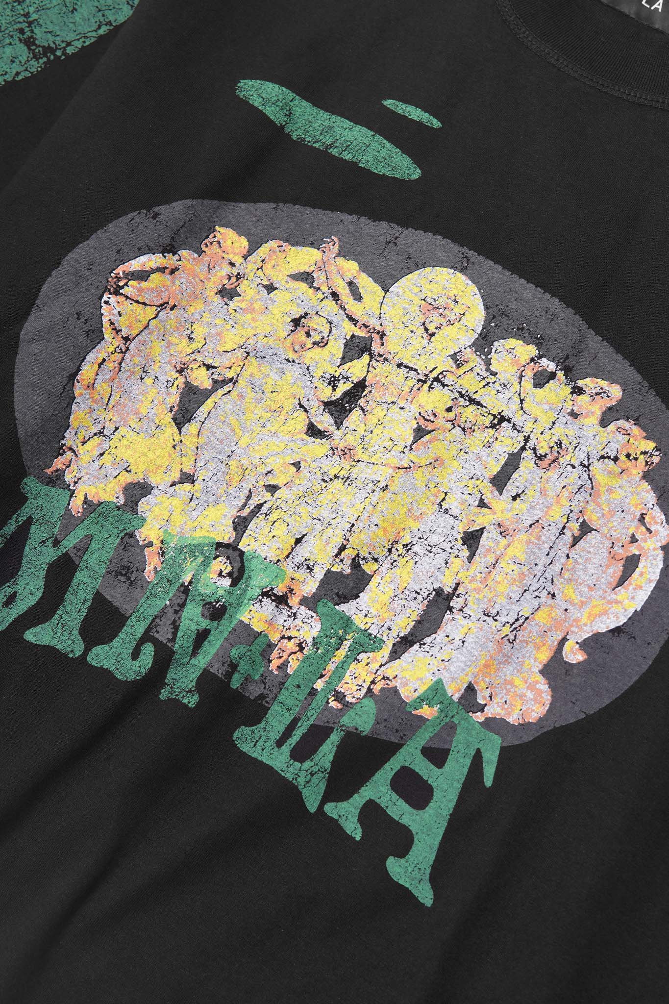 "ECHOES OF HEAVEN" TEE IN ANTHRACITE