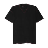 WAFFLE EXO™ MILITIA BOX TEE IN CAVIAR/WINE