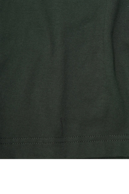 "OUTDOOR EXPLORATION" MULTI LOGO TEE IN HUNTER GREEN