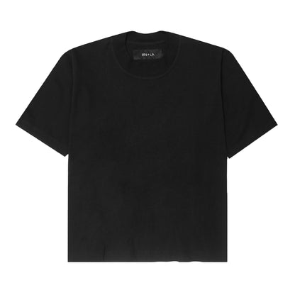 MOCK NECK TEE V6 IN CAVIAR
