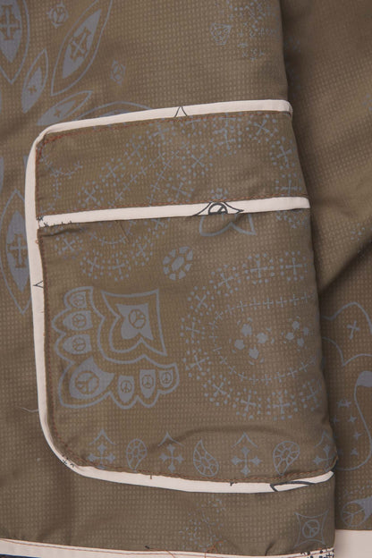 SHIFU JACKET IN OLIVE PAISLEY