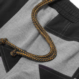 NEEDLEWORK SWEATSHORTS IN HEATHER GREY