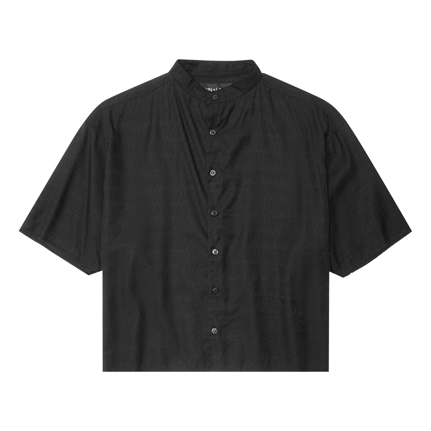MANDARIN S/S SHIRT IN ANTHRACITE