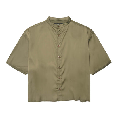 MANDARIN S/S SHIRT IN CELADON