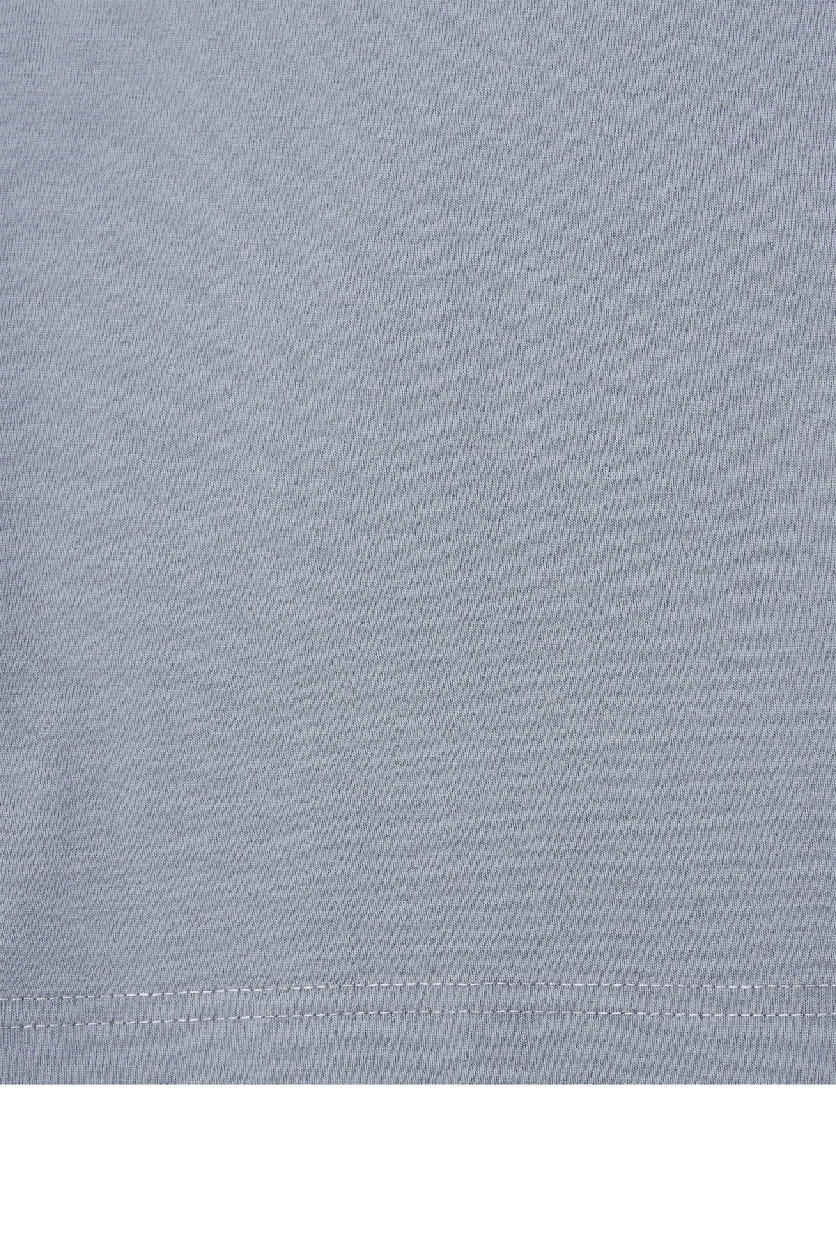 "OUTDOOR EXPLORATION" MULTI LOGO TEE IN GLACIER