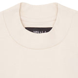 MOCK NECK TEE IN OAT
