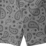 STRIDE SHORTS IN HEATHER GREY PAISLEY