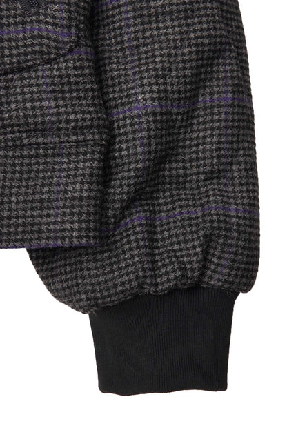 "THAI" BOMBER JACKET IN PIGEON PLAID/SAFFRON