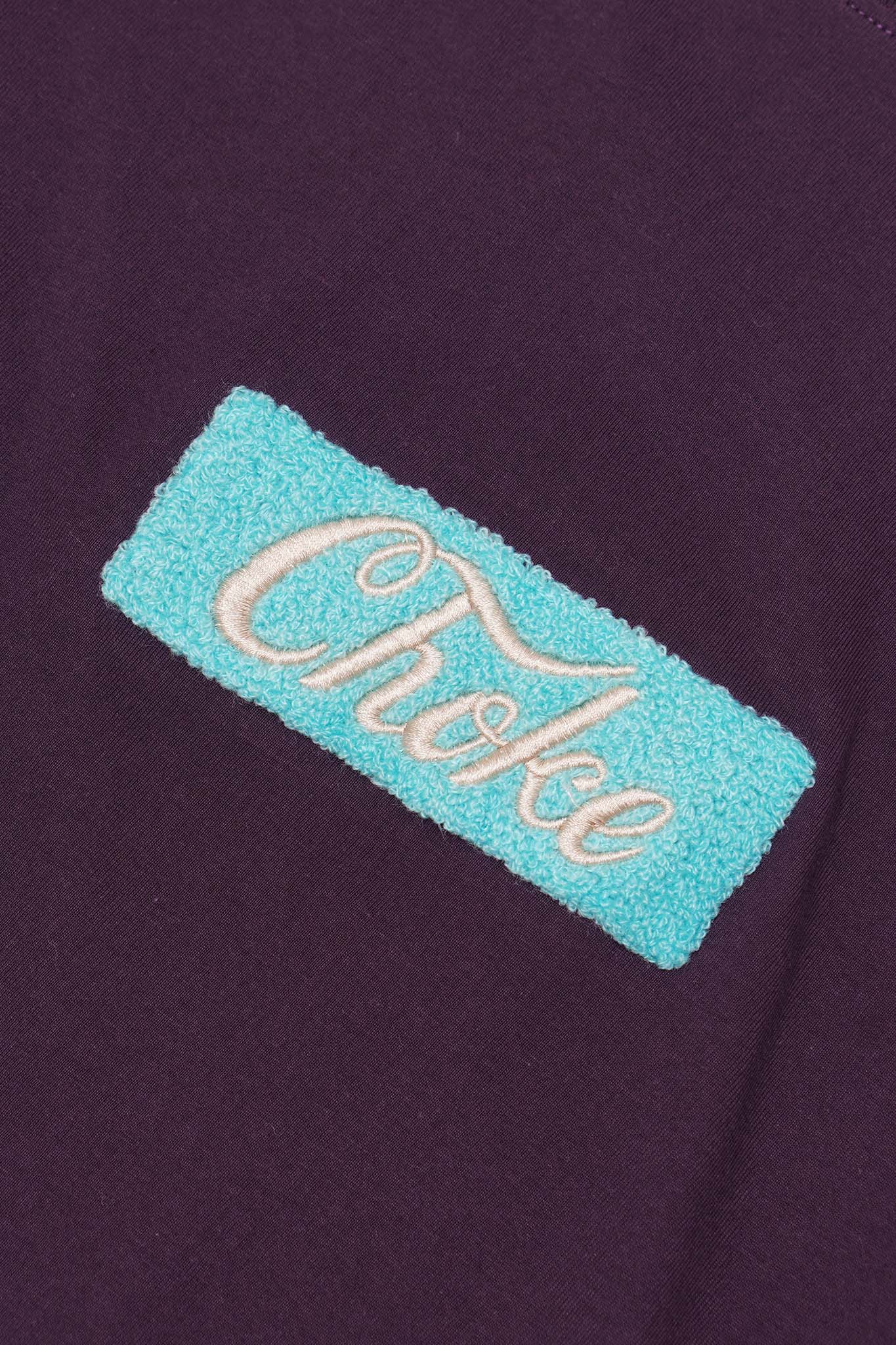 "CHOKE" TEE IN SHADOW PURPLE