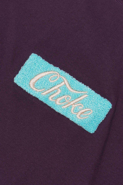 "CHOKE" TEE IN SHADOW PURPLE