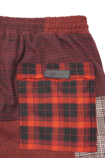 "MERLOT PLAID" LOUNGE SHORTS