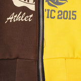 MN+LA™ SPLIT HOODIE IN WOOD/MUSTARD