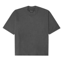 FRENCH TERRY MOCK NECK TEE V3 IN CHARCOAL GREY