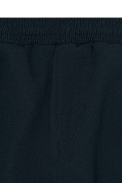 PLEATED CROPPED PANTS IN REGAL BLUE