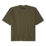 "FLOW" PIQUE TEE IN OLIVE