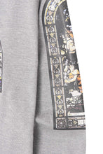 "LAST SUPPER" LONGSLEEVE TEE IN HEATHER GREY