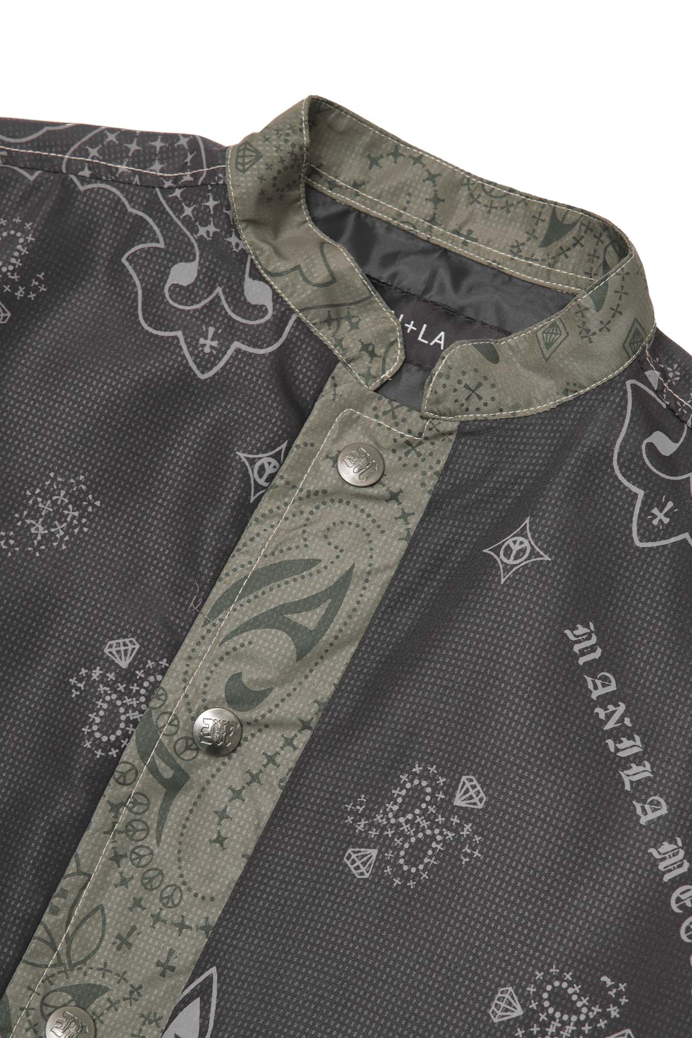 SHIFU JACKET IN ANTHRACITE PAISLEY