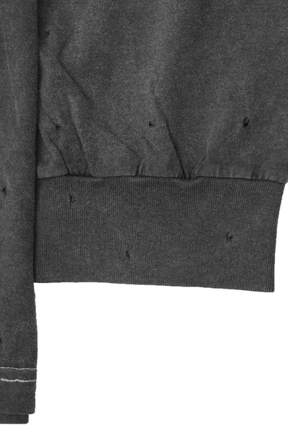 VINTAGE TATTERED LONGSLEEVE TEE IN GOLEM GREY