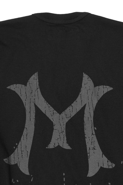 "HITTER" V3 MILITIA MOCK NECK LITE TEE IN RAVEN