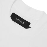 "PEACE OUT" TEE IN WHITE