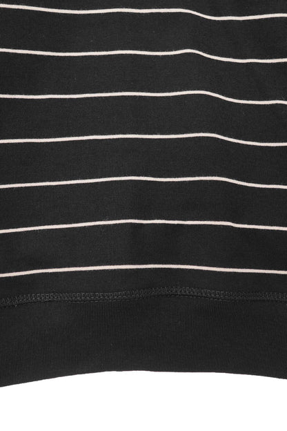 LITTLE HUMAN™ STRIPED RUGBY L/S TEE IN ANTHRACITE/BONE