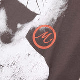 "HEAD SHOT" TEE IN CHARCOAL GREY