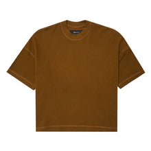 WAFFLE WEAVE VAST TEE IN RUST