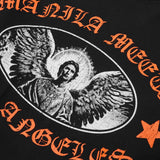 "ARCHANGEL" LONGSLEEVE TEE IN CAVIAR