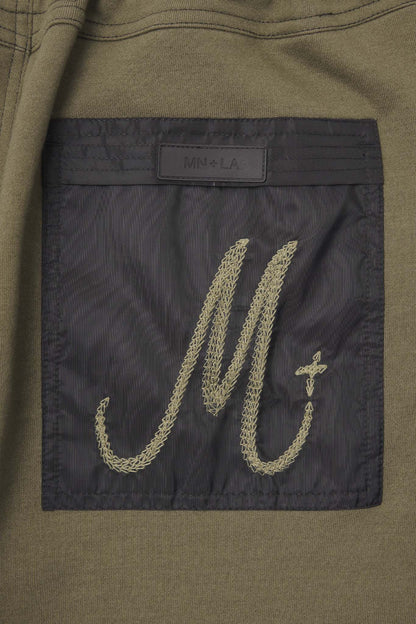 DOUBLE KNEE PHAT SHORTS IN OLIVE