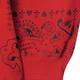 LONGSLEEVE TEE IN CRIMSON PAISLEY