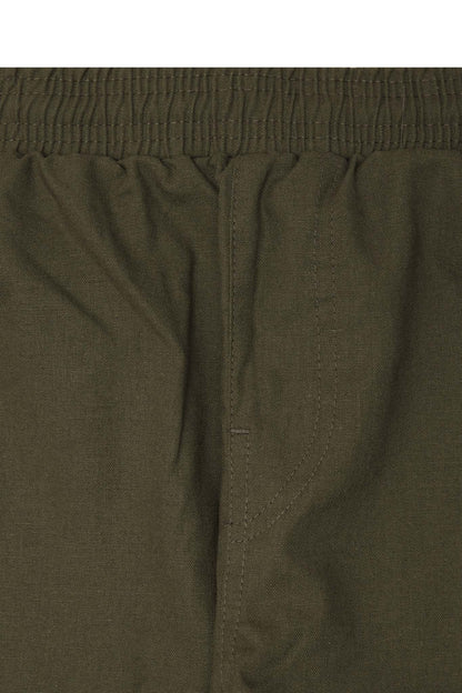 LINEN LOUNGE PANTS V2 IN OLIVE