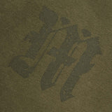 M'$ PAISLEY PATCHWORK MILITIA HOODIE IN OLIVE