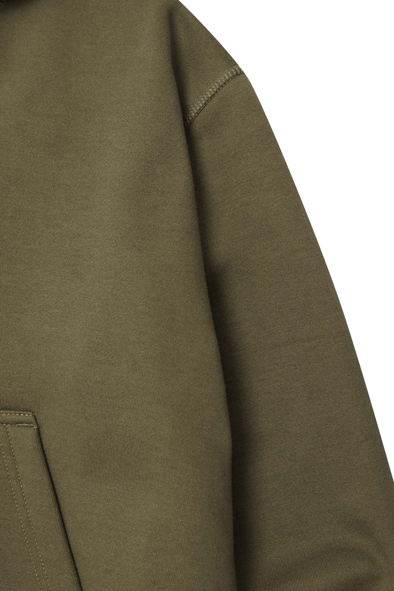 MILITIA HOODIE IN OLIVE