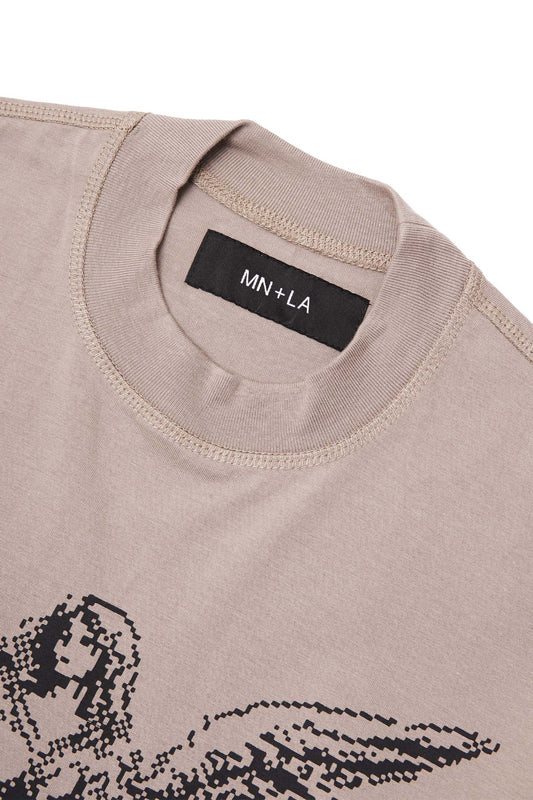 "DIGITAL ANGEL" TEE IN TAN