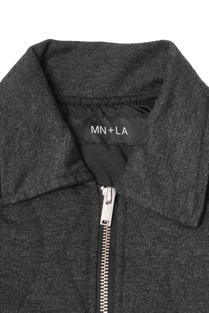 "FLOW" BOMBER JACKET IN MIDNIGHT HEATHER