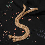 "PAINT SPLAT" LITTLE HUMAN™ HOODIE IN CAVIAR