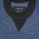 CUTOFF MILITIA SWEATSHIRT IN CERULEAN