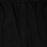 WAFFLE WEAVE PLEATED WIDE PANTS IN CAVIAR