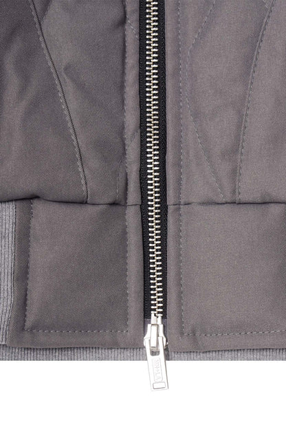 FLIGHT BOMBER JACKET IN NARDO GREY