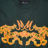 “BURNING STALLION” TEE IN HUNTER GREEN