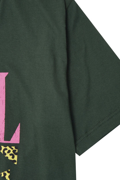 "CALL ME" TEE IN HUNTER GREEN