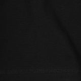 "CROP CIRCLES" MOCK NECK TEE IN CAVIAR/OLIVE