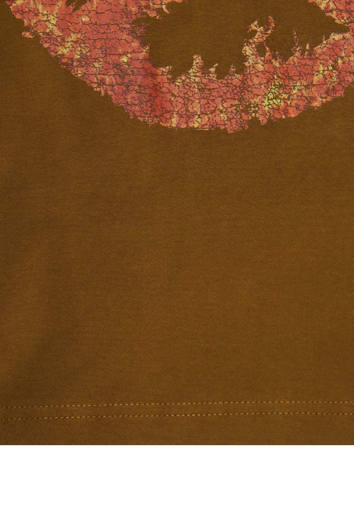 "BURN IN PEACE" TEE IN RUST