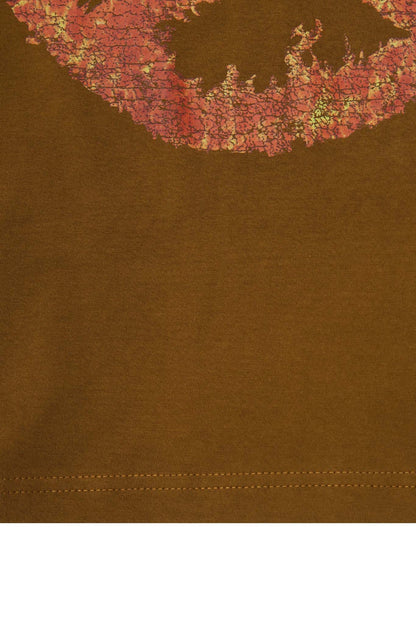 "BURN IN PEACE" TEE IN RUST