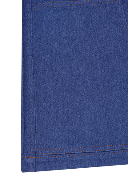 "TRUE BLUE" DOUBLE KNEE PHAT SHORTS