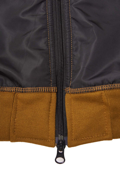 SHINOBI ZIP HOODIE IN RUST