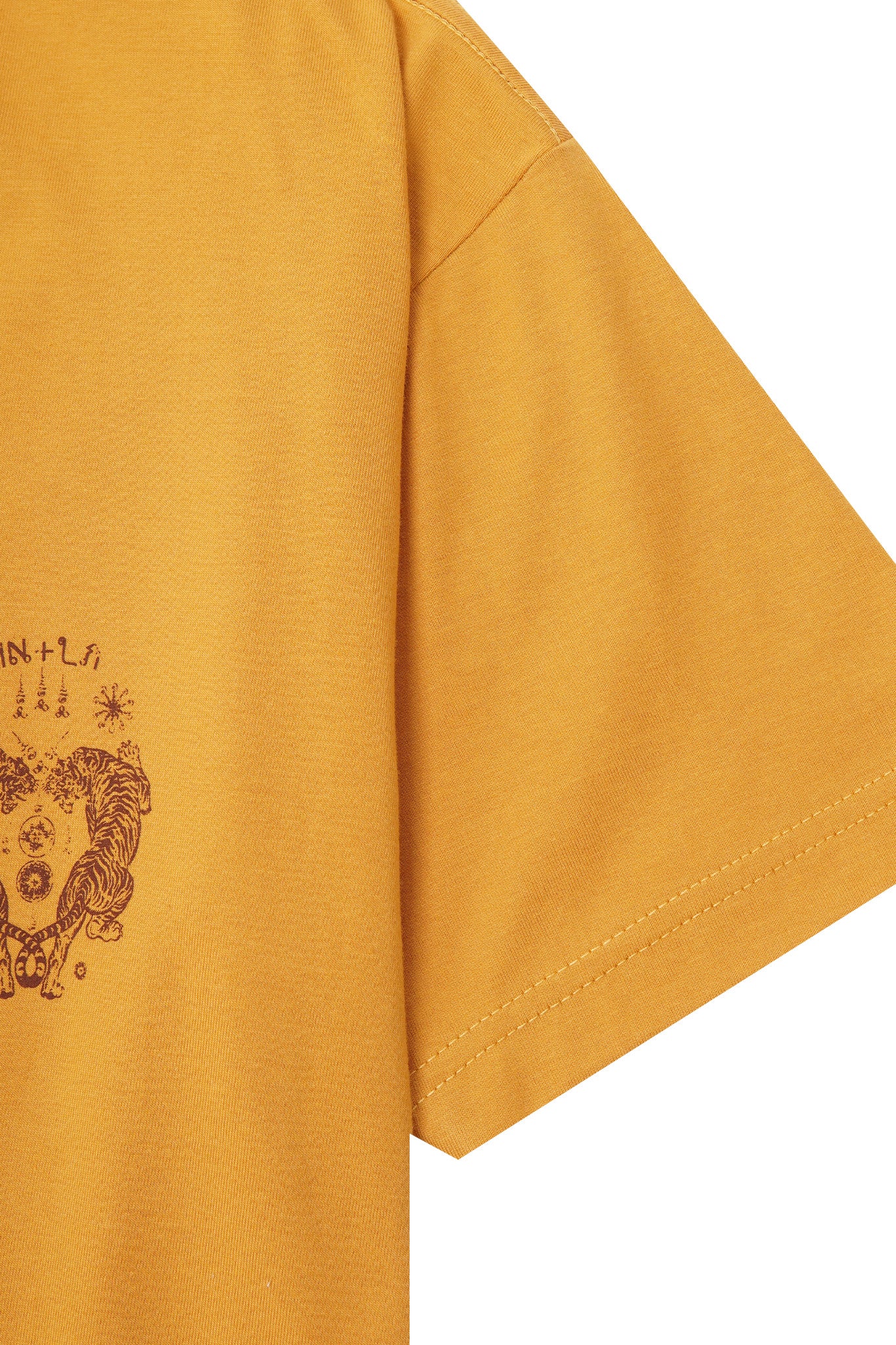 "FCF" TEE IN MUSTARD